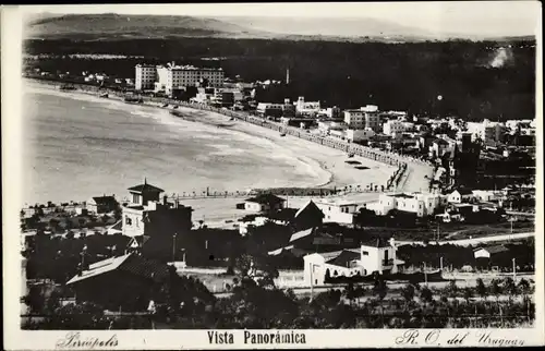 Ak Piriápolis Uruguay, Panorama, Strand