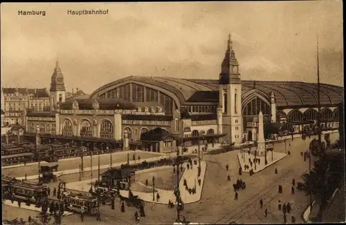Ak Hamburg, Hauptbahnhof