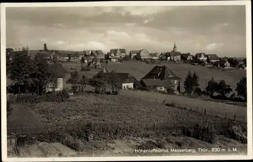 Ak Masserberg im Thüringer Schiefergebirge, Panorama vom Ort