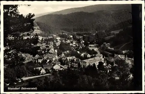 Ak Sitzendorf in Thüringen, Panorama vom Ort