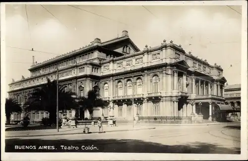 Ak Buenos Aires Argentinien, Teatro Colón, Theater