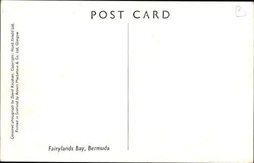 Ak Bermuda, Fairylands Bay, Boote, Gebäude