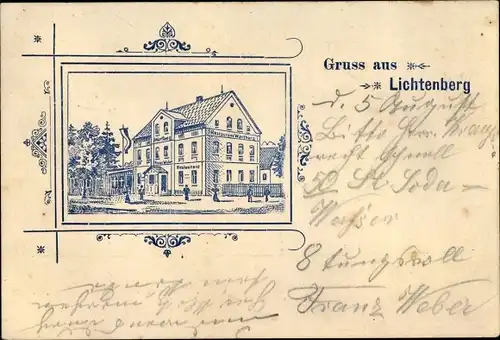 Litho Lichtenberg Erzgebirge, Restaurant Wartburg