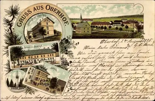 Vorläufer Litho Oberhof im Thüringer Wald, Holland's Pension, Domainen Gasthof, Schloss