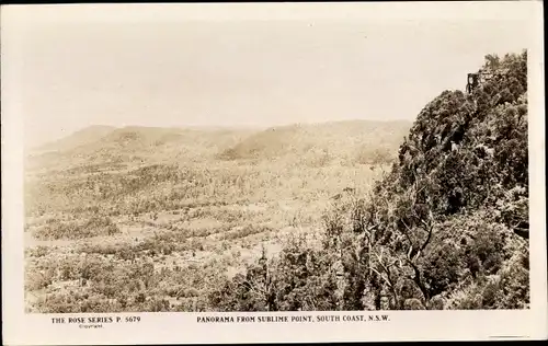 Ak New South Wales Australien, Panorama from Sublime Point