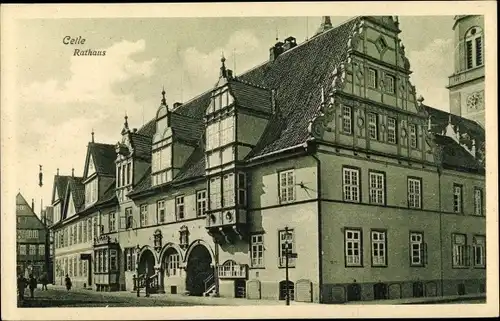 Ak Celle in Niedersachsen, Blick auf das Rathaus