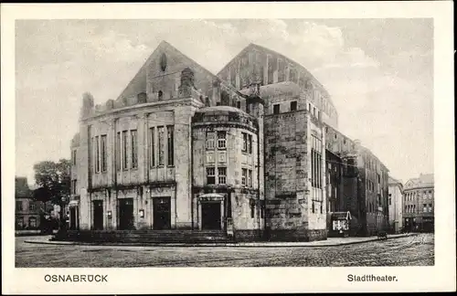 Ak Osnabrück in Niedersachsen, Blick auf das Stadttheater