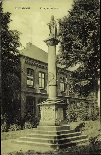Ak Elmshorn Schleswig Holstein, Kriegerdenkmal