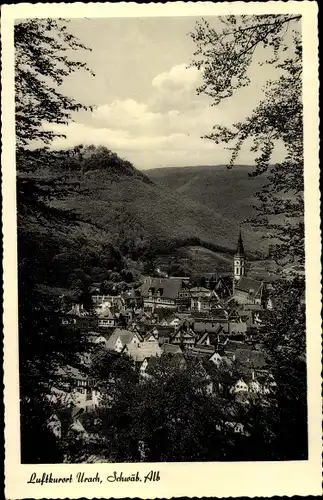 Ak Bad Urach in der Schwäbischen Alb, Blick über den Ort