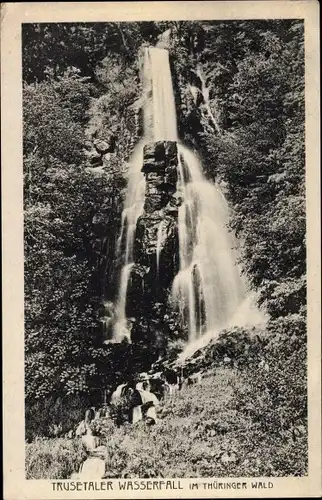 Ak Brotterode Trusetal in Thüringen, Der Trusetaler Wasserfall