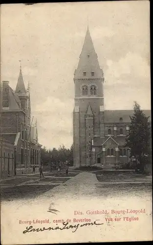 Ak Beringen Flandern Limburg, Bourg Léopold, Beverloo, Eglise