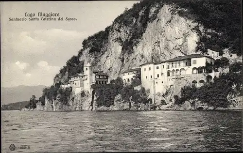 Ak Leggiuno Lago Maggiore Lombardia, Sanctuario Santa Caterina del Sasso