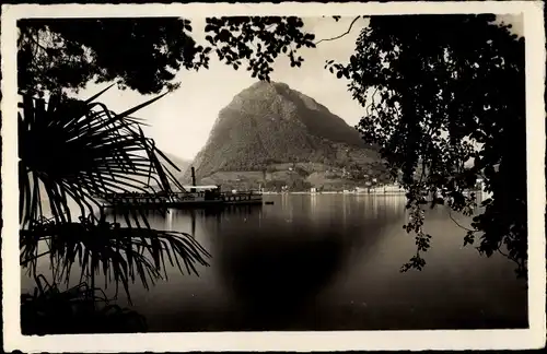 Ak Lugano Kt. Tessin Schweiz, Lago di Lugano, Monte S. Salvatore