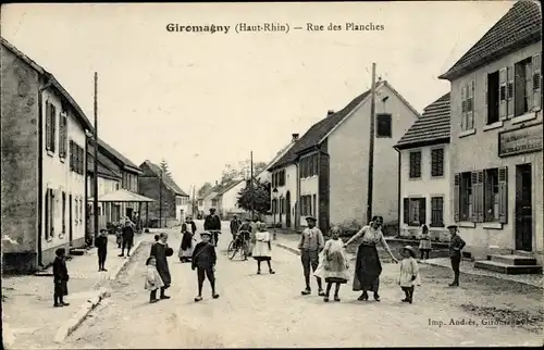 Ak Giromagny Schermenei Territoire de Belfort, Rue des Planches