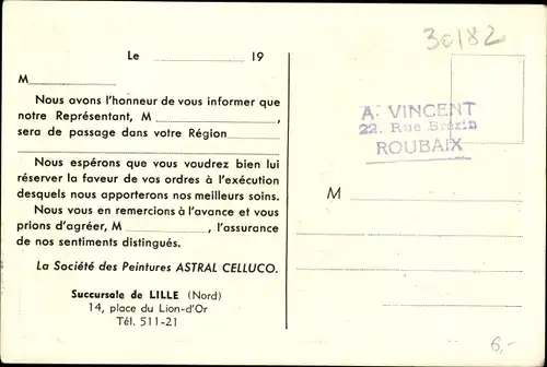 Ak Montataire Oise, Des Peintures Astral Celluco, Usine, Fliegeraufnahme