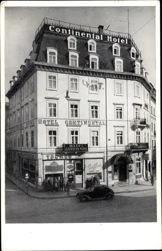 Ak Bâle Basel Stadt Schweiz, Hotel Continental