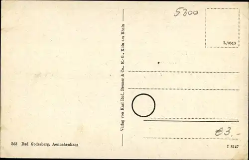 Ak Bad Godesberg Bonn Rhein, Gasthaus Zur Lindenwirtin