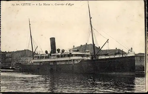 Ak Sète Cette Hérault, La Marsa, Courrier d'Alger