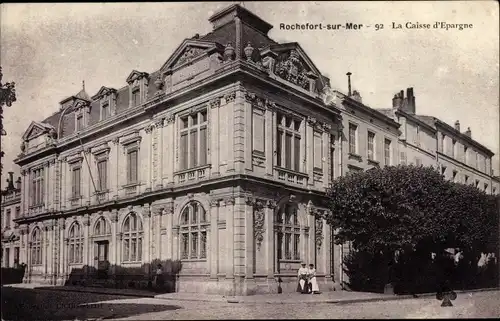 Ak Rochefort sur Mer Charente Maritime, La Caisse d'Epargne