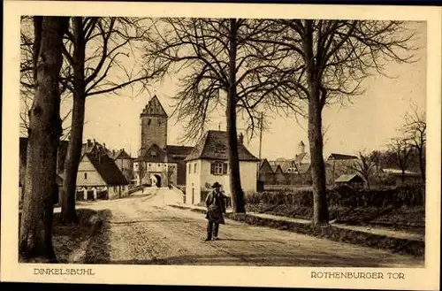 10 alte Ansichtskarten Dinkelsbühl im Kreis Ansbach Mittelfranken, diverse Ansichten