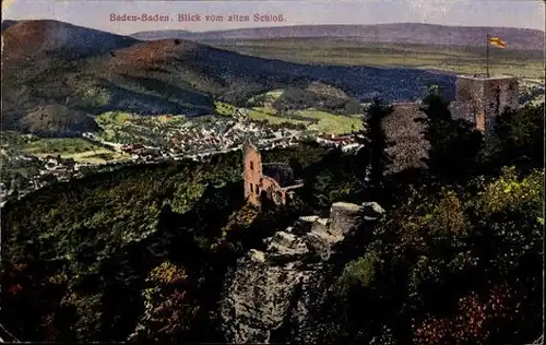 10 alte Ansichtskarten Baden Baden im Stadtkreis Baden Württemberg, diverse Ansichten