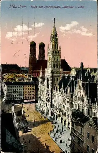 10 alte Ansichtskarten München, diverse Ansichten