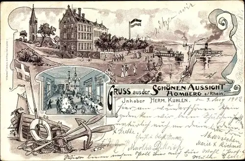Litho Alt Homberg Duisburg Nordrhein Westfalen, Schöne Aussicht