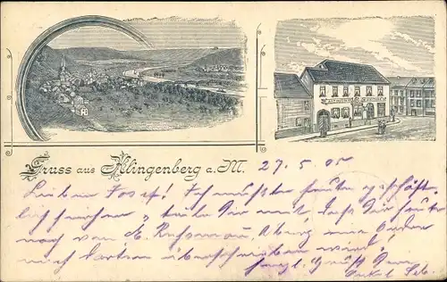 Litho Klingenberg am Main, Ortschaft, Altdeutsche Weinstube