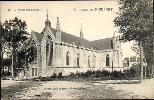 Ak Nieuwpoort Westflandern, Vieille Eglise