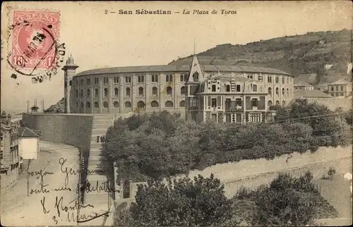 Ak Donostia San Sebastián Baskenland, Plaza de Toros, Stierkampfarena