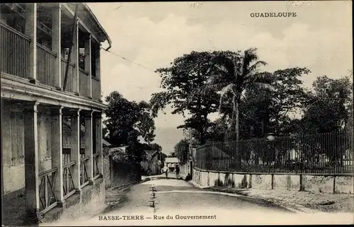 Ak Basse Terre Guadeloupe, Rue du Gouvernement
