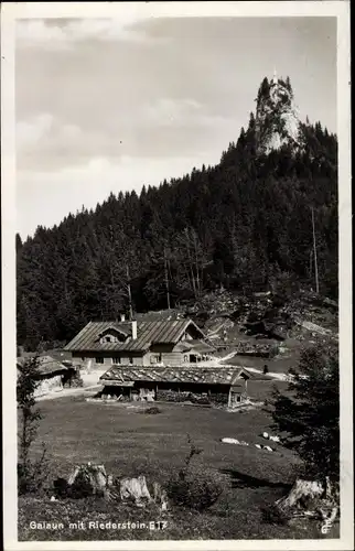 Ak Riederstein Tegernsee im Kreis Miesbach Oberbayern, Galaun mit Riederstein