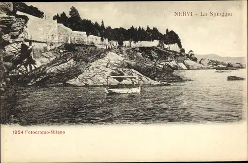 Ak Nervi Genova Genua Liguria, La Spiaggia