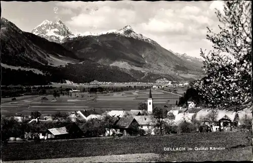 Ak Dellach in Kärnten, Panorama mit Gailtal