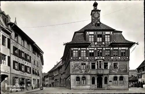 Ak Stein am Rhein Kanton Schaffhausen, Ansicht des Rathauses