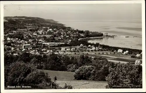 Ak Bastad Schweden, Fran Branten, Blick auf den Ort