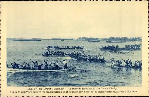 Ak Saint Louis Senegal, Courses de pirogues sur le fleuve Senegal, Boote