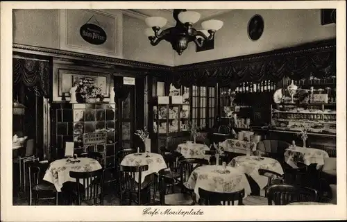 Ak Berlin Kreuzberg, Cafe Moritzplatz, Oranienstraße 59, Innenansicht