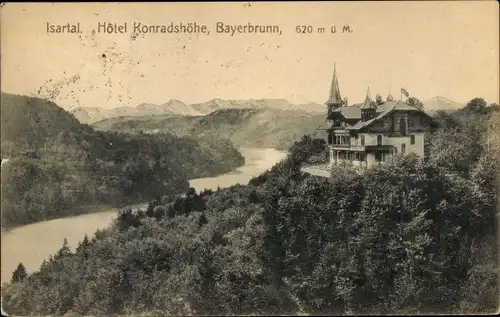 Ak Bayerbrunn in Bayern, Hotel Konradhöhe