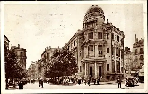 Ak Béziers Hérault, Hotel de Poste, Straßenpartie