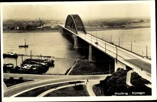 Ak Nijmegen Gelderland Niederlande, Waalbrug, Brücke