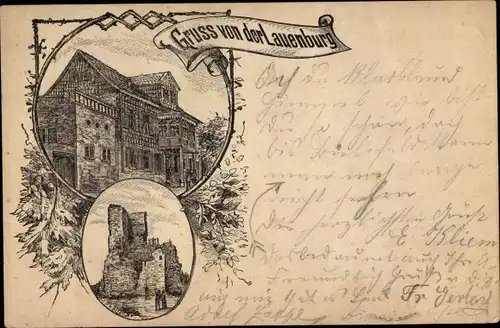 Ganzsachen Litho Stecklenberg Thale im Harz, Lauenburg