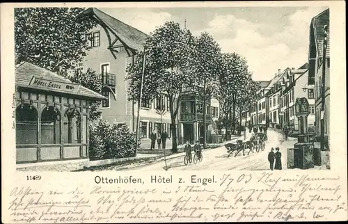 Ak Ottenhöfen im Schwarzwald, Hotel zum Engel