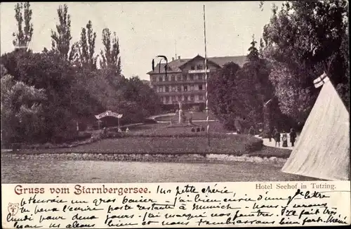 Ak Tutzing in Oberbayern, Hotel Seehof