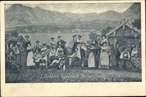 Ak Tegernsee in Oberbayern, L. Köhlers Tegernseer Bauerntheater