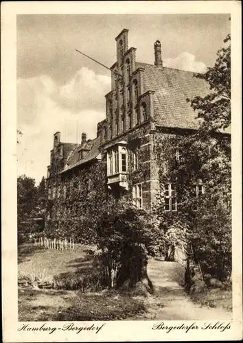 Ak Hamburg Bergedorf, Schloss, Seitenansicht