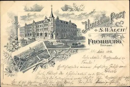 Litho Frohburg in Sachsen, Hotel zur Post