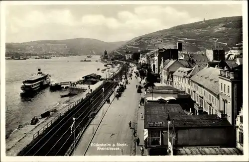 Ak Rüdesheim am Rhein Hessen, Rheinstraße, Tanzklause