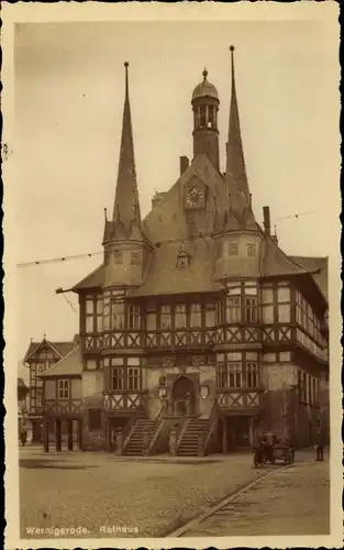 Ak Wernigerode am Harz, Rathaus