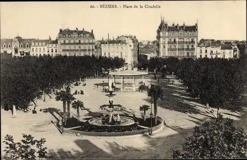 Ak Béziers Hérault, Place de la Citadelle